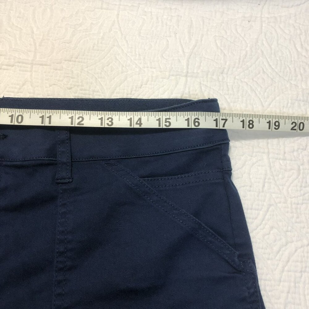 Khakis & Company Capri Pants Womens Navy Blue Size 8 Stretch - Picture 9 of 12